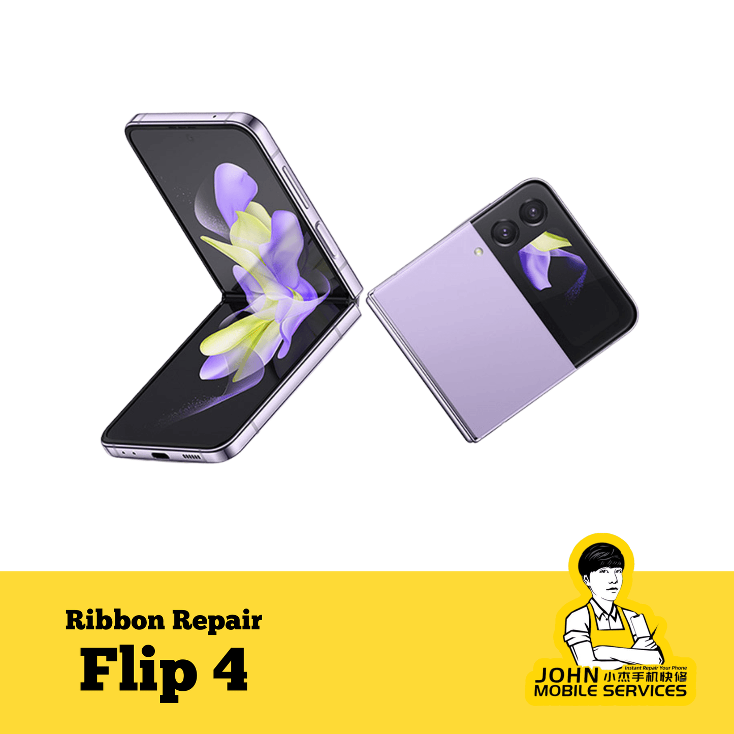 Samsung Galaxy Z Flip 4 Ribbon Repair - John Mobile Specialist